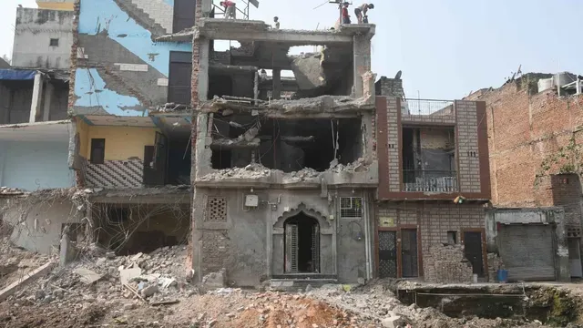 Parts of mosque, adjoining homes demolished overnight in Delhi’s Shalimar Bagh amid heavy police deployment